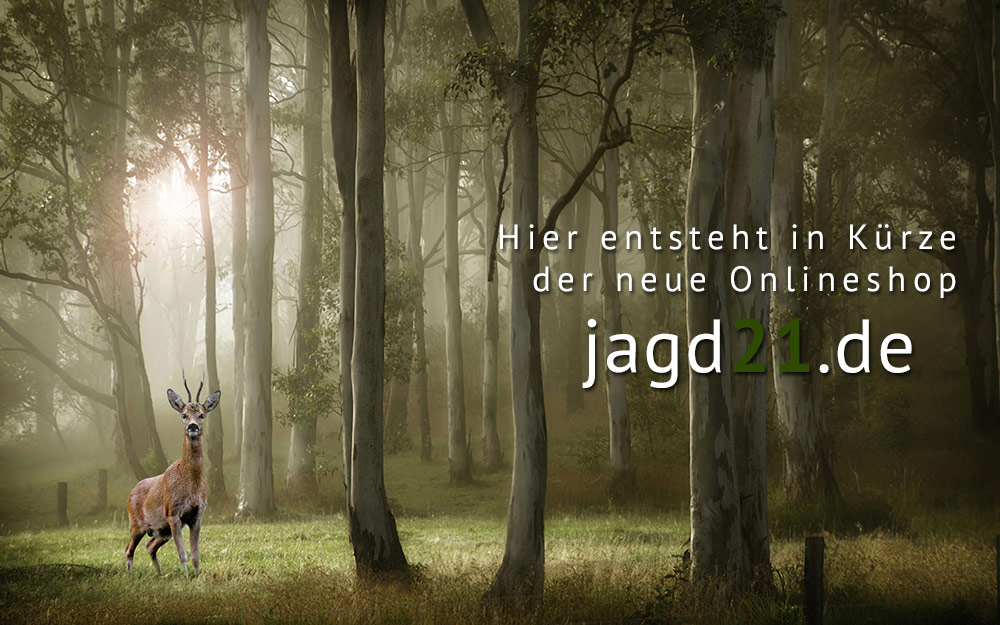 Hier entsteht in Kürze der neue<br />
	Onlineshop jagd21.de